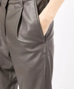 MDK Brown 'Iris' Leather Trousers Clothing 11 MDK Brown 'Iris' Leather Trousers Clothing