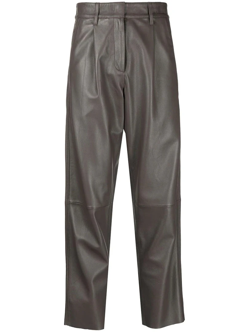 MDK Brown 'Iris' Leather Trousers Clothing 3 MDK Brown 'Iris' Leather Trousers Clothing