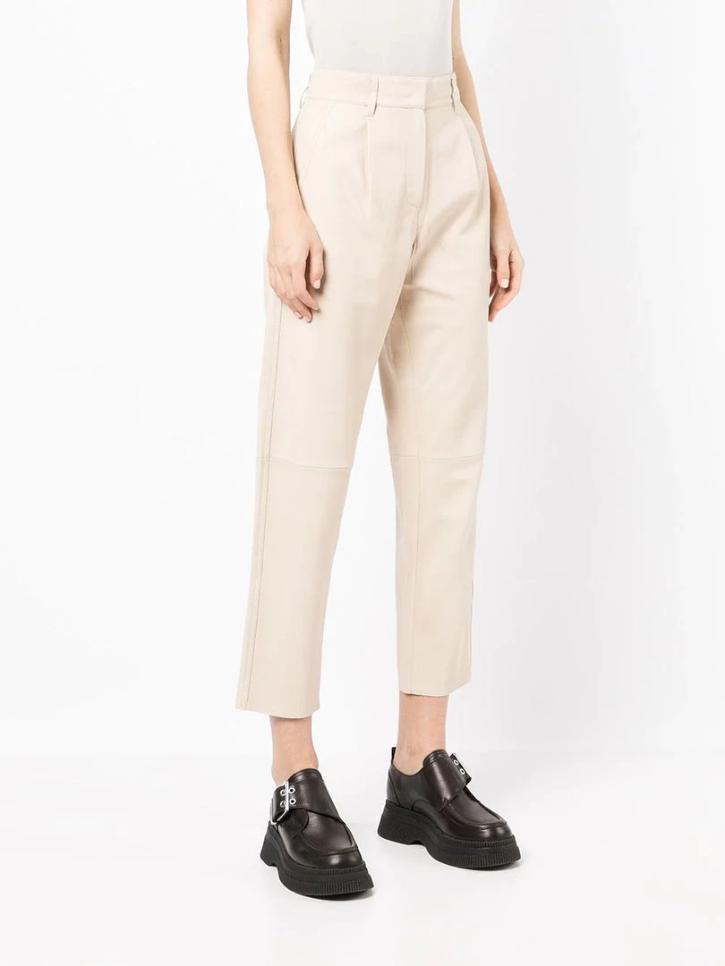 MDK Cream 'Iris' Leather Trousers 5 MDK Cream 'Iris' Leather Trousers
