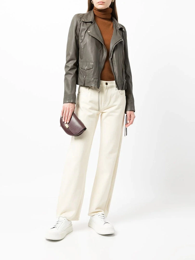 MDK 'Dusty Green Seattle Thin Leather Jacket' Clothing 4 MDK 'Dusty Green Seattle Thin Leather Jacket' Clothing