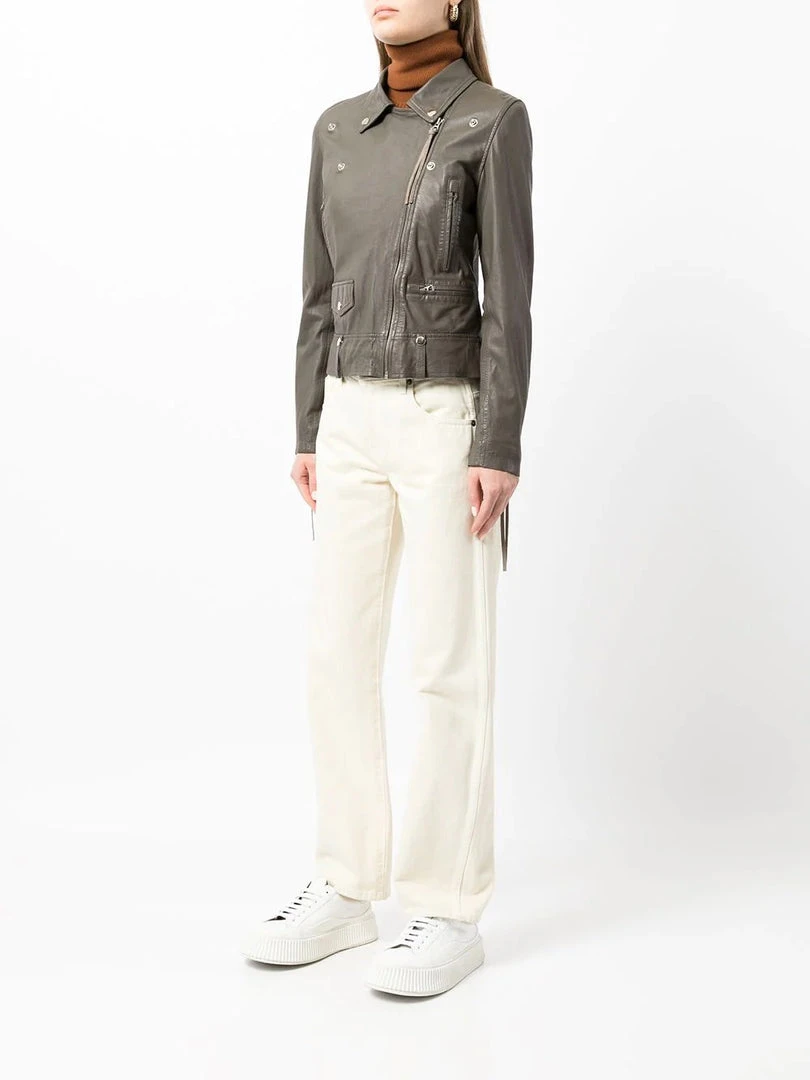 MDK 'Dusty Green Seattle Thin Leather Jacket' Clothing 5 MDK 'Dusty Green Seattle Thin Leather Jacket' Clothing