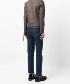 MDK Brown 'Seattle Thin Leather Jacket' Clothing 10 MDK Brown 'Seattle Thin Leather Jacket' Clothing