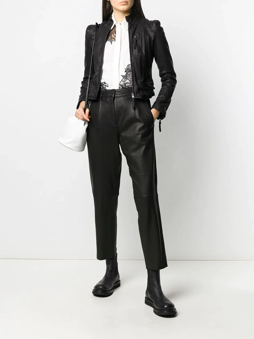 MDK Black 'Iris' Leather Trousers Clothing 4 MDK Black 'Iris' Leather Trousers Clothing