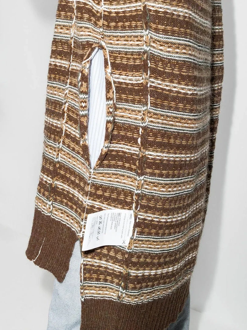 MM6 By Maison Margiela ‘Oversized Reversible Stripe Knit Long Sweater’ 6 MM6 By Maison Margiela ‘Oversized Reversible Stripe Knit Long Sweater’