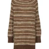 MM6 By Maison Margiela ‘Oversized Reversible Stripe Knit Long Sweater’