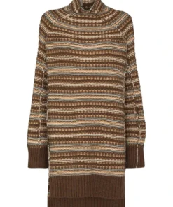 MM6 By Maison Margiela ‘Oversized Reversible Stripe Knit Long Sweater’