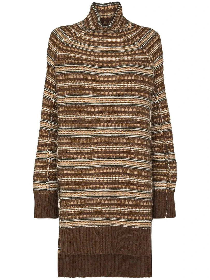 MM6 By Maison Margiela ‘Oversized Reversible Stripe Knit Long Sweater’ 3 MM6 By Maison Margiela ‘Oversized Reversible Stripe Knit Long Sweater’