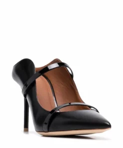 Malone Souliers Black ‘Maureen 85’ Stiletto Mules Shoes