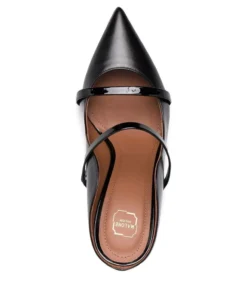 Malone Souliers Black ‘Maureen 85’ Stiletto Mules Shoes