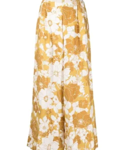 Faithfull The Brand 'Malta' Wide Leg Floral Trousers Clothing