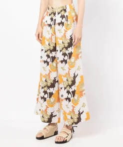 Faithfull The Brand 'Malta' Wide Leg Floral Trousers