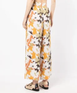 Faithfull The Brand 'Malta' Wide Leg Floral Trousers