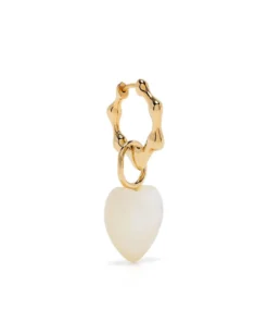 Maria Black Accessories Gold 'Milla' Heart Huggie Earring