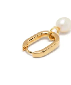 Maria Black Gold 'Savoy Huggie' Earring Accessories