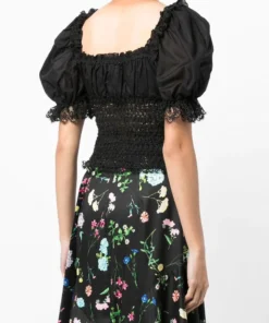 Charo Ruiz Black 'Martha' Lace Top