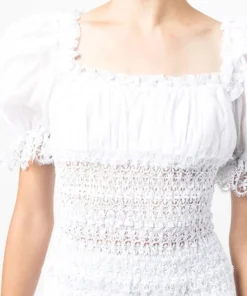 Charo Ruiz Tops 'Martha' Lace Top White 11 Charo Ruiz Tops 'Martha' Lace Top White