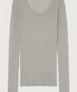 American Vintage Grey 'Massachusetts' Long Sleeve Top Clothing