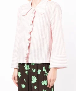 Baum Und Pferdgarten Clothing Striped 'Matleena' Ruffle Shirt