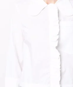 Baum Und Pferdgarten Clothing White 'Matleena' Ruffle Shirt