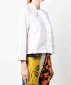 Baum Und Pferdgarten Clothing White 'Matleena' Ruffle Shirt