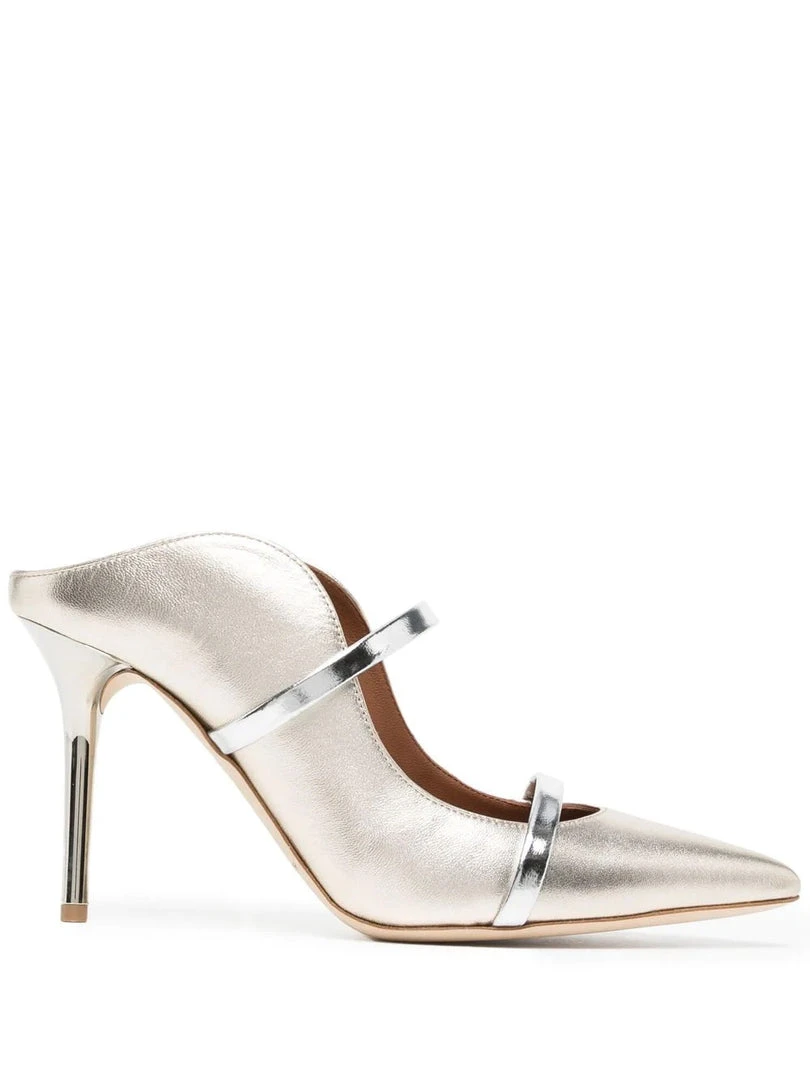Malone Souliers 'Maureen 85-28' Mirror Silver Mules 3 Malone Souliers 'Maureen 85-28' Mirror Silver Mules