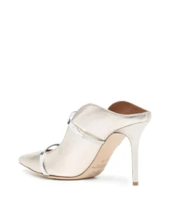 Malone Souliers 'Maureen 85-28' Mirror Silver Mules 8 Malone Souliers 'Maureen 85-28' Mirror Silver Mules