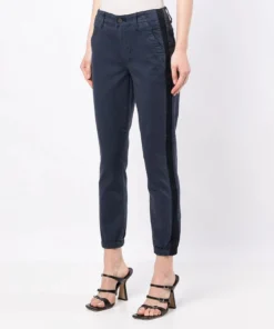 Paige ‘Mayslie’ Side Stripe Denim Joggers