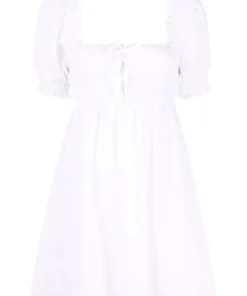 Faithfull The Brand 'Miguelina' Linen Mini Dress Clothing