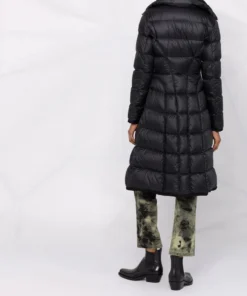 Moncler Black 'Bellevalia' Long Coat