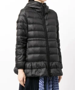 Moncler Black 'Bunium' Short Parka