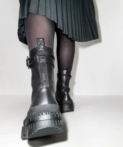Moncler Black 'Carinne' Ankle Boots