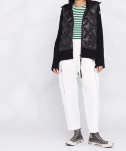 Moncler 'Contrasting Knitted Quilt Jacket'