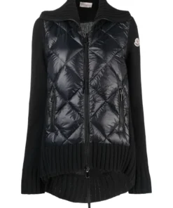 Moncler 'Contrasting Knitted Quilt Jacket'
