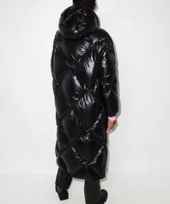 Moncler Black 'Cotonniere' Long Coat
