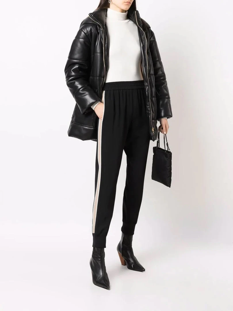 Moncler 'Black Envers Satin Trousers' 4 Moncler 'Black Envers Satin Trousers'