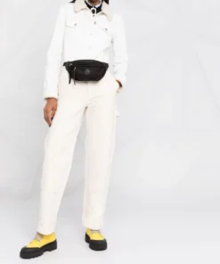 Moncler 'Felicie' Black Logo Patch Belt Bag