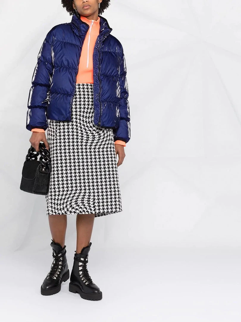 Moncler 'Grenit' Blue Cropped Padded Jacket 4 Moncler 'Grenit' Blue Cropped Padded Jacket