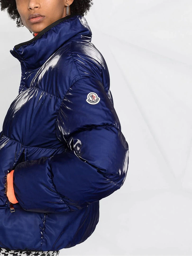 Moncler 'Grenit' Blue Cropped Padded Jacket 5 Moncler 'Grenit' Blue Cropped Padded Jacket