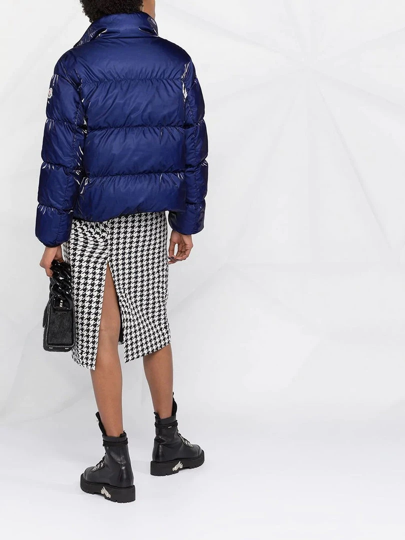 Moncler 'Grenit' Blue Cropped Padded Jacket 6 Moncler 'Grenit' Blue Cropped Padded Jacket