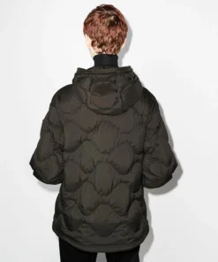 Moncler Military Green 'Lepturus' Hooded Bomber Jacket