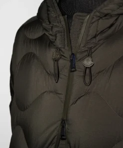 Moncler Military Green 'Lepturus' Hooded Bomber Jacket