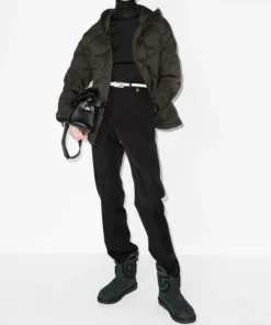 Moncler Military Green 'Lepturus' Hooded Bomber Jacket