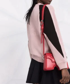 Moncler Pink And Black 'Contrasting Sleeve Sweater' 10 Moncler Pink And Black 'Contrasting Sleeve Sweater'