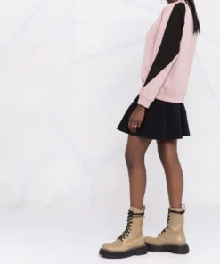 Moncler Pink And Black 'Contrasting Sleeve Sweater' 11 Moncler Pink And Black 'Contrasting Sleeve Sweater'