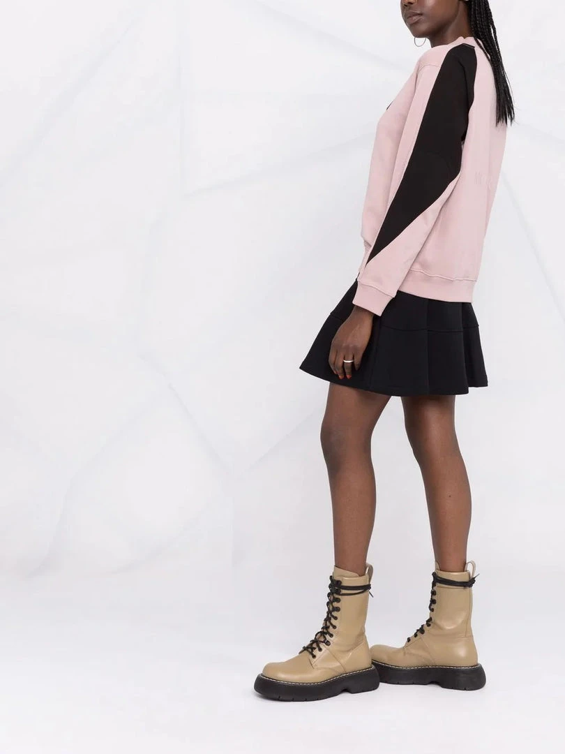 Moncler Pink And Black 'Contrasting Sleeve Sweater' 6 Moncler Pink And Black 'Contrasting Sleeve Sweater'