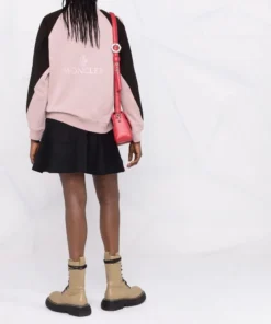 Moncler Pink And Black 'Contrasting Sleeve Sweater' 13 Moncler Pink And Black 'Contrasting Sleeve Sweater'