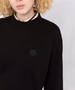 Moncler Black 'Contrasting Sleeve Sweater'