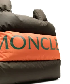 Moncler Military Green And Orange 'Legere' Large Tote Bag