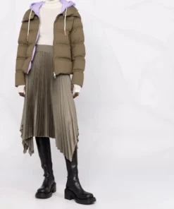 Moncler Green And Lilac 'Loctudy' Jacket