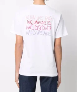 Moncler White 'Logo Printed T-Shirt'